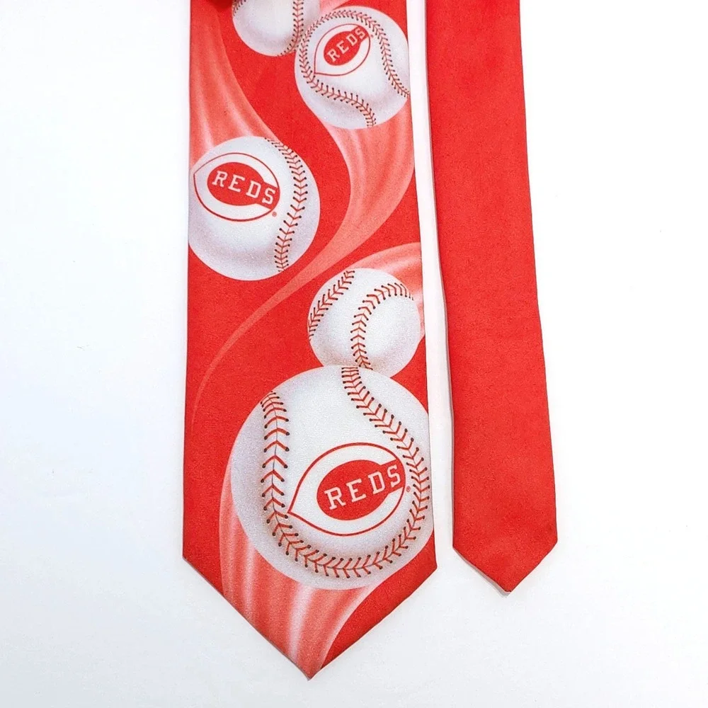 Ralph Marlin Cincinnati Reds MLB Baseball Neck Tie Vintage 1994